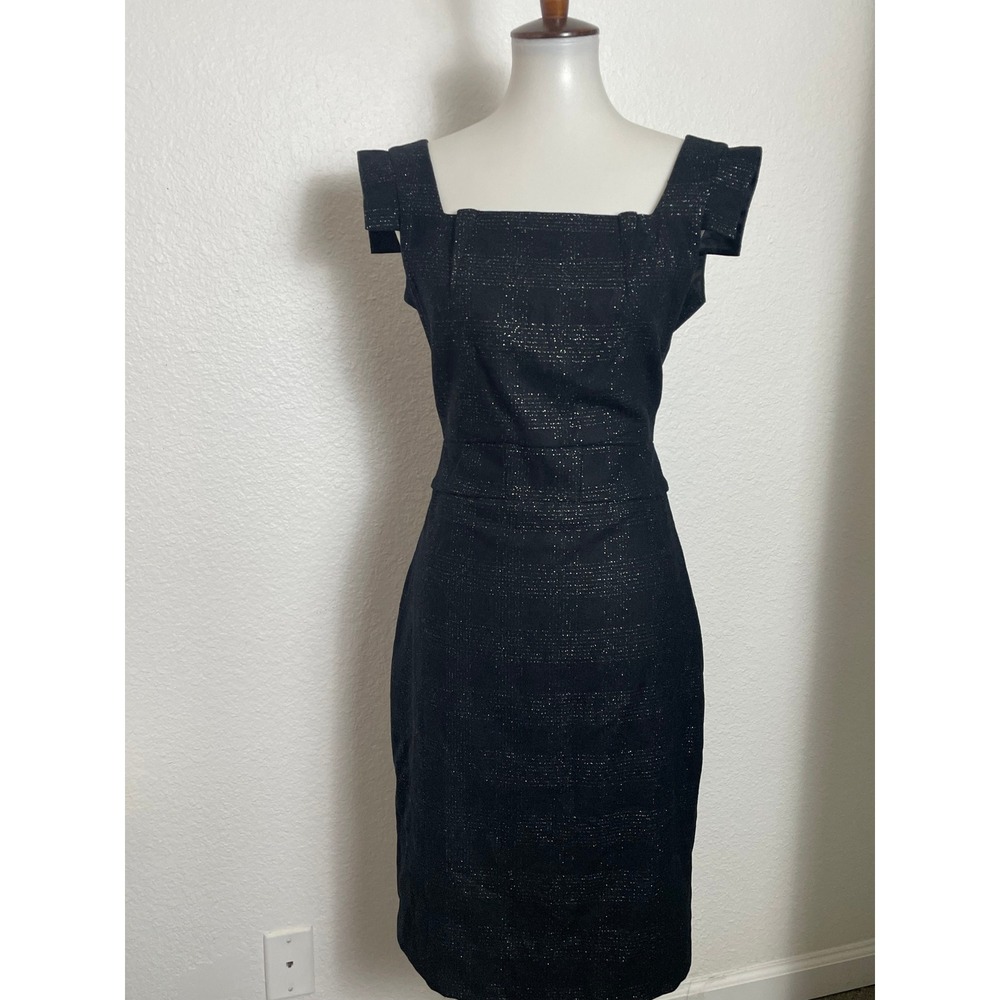 Club Monaco Sheath Dress Women 6 Meredith Metallic Corpcore Office Cocktail